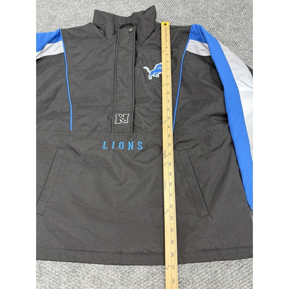 Detroit Lions Women’s Medium STARTER Black Half-Zip Jacket - New - Picture 11 of 12